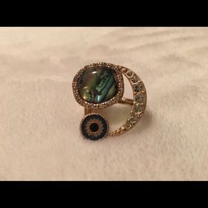 Abalone Moon Ring